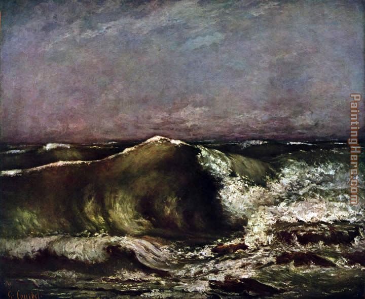 The wave painting - Gustave Courbet The wave art painting